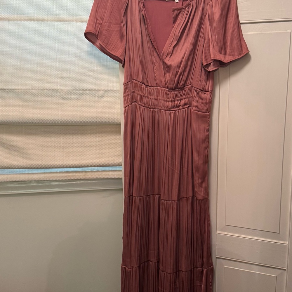 Anthropologie Dusty Rose Maxi Dress